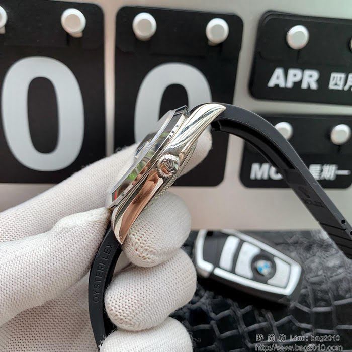ROLEX勞力士 日誌型 904蠔式鋼 18k微納米電鍍金 五珠帶 三度防水性能 全自動進口機械男表  wssb4985
